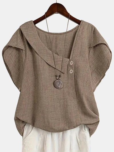 Saddie | Casual Asymmetrical Blouse