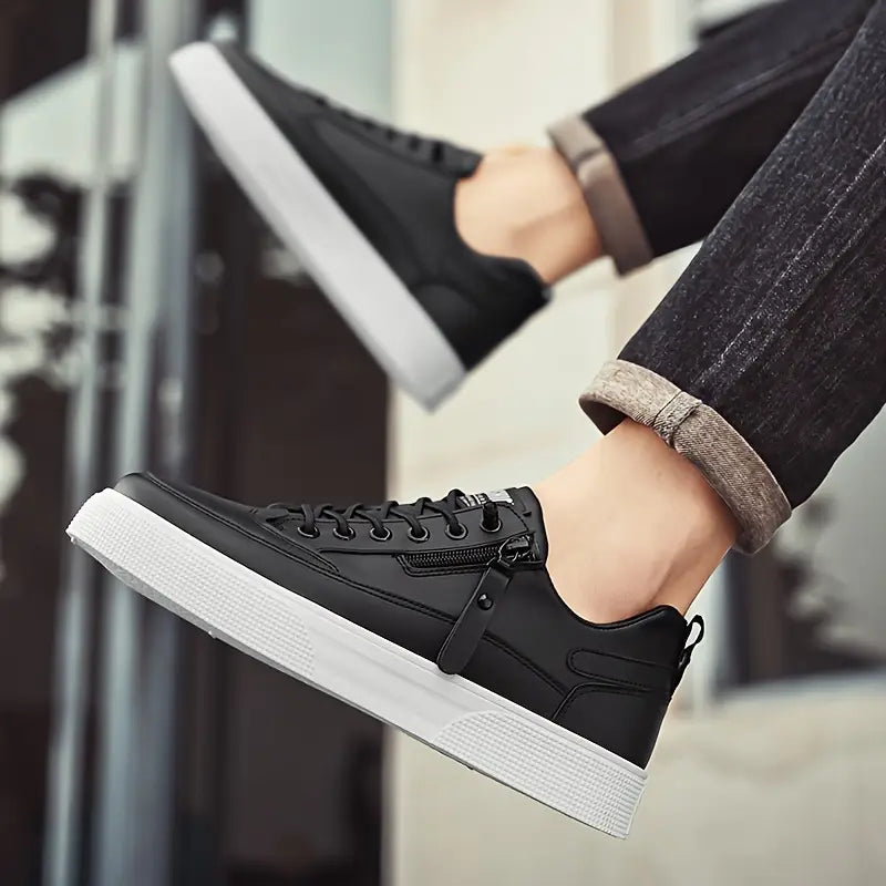 CIRO | LEATHER SNEAKERS WITH ZIP DETAIL
