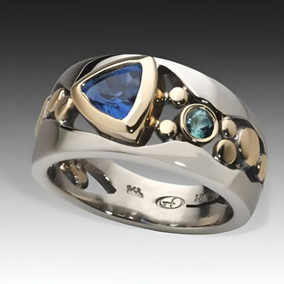 LLEWELYN | BLUE CRYSTAL RING