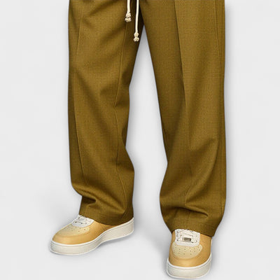 Elegant pants with urban drawstring