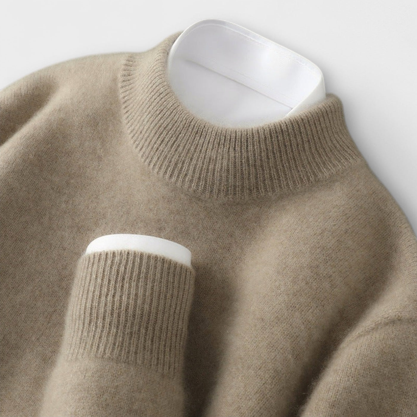 Pull in Cashmere with High Neck