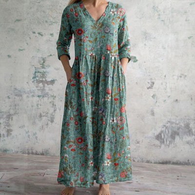 ANNE | LONG FLORAL MAXI DRESS
