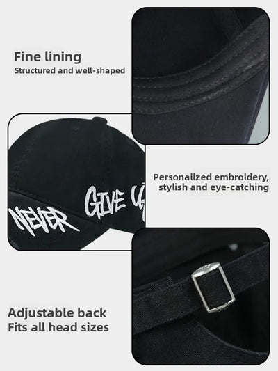 Never Give Up Distressed Cap