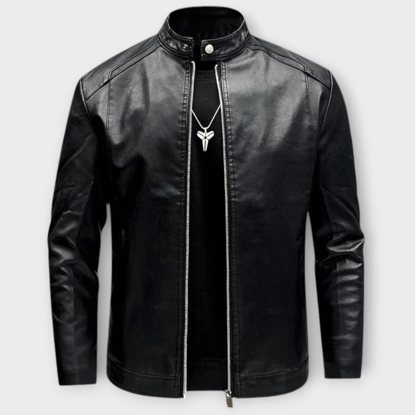 Elegant Men's Biker Leather Jacket