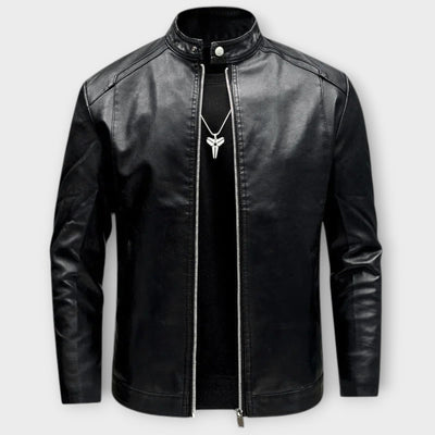 Elegant Men's Biker Leather Jacket