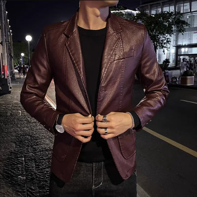 Business Casual Leather Jacket