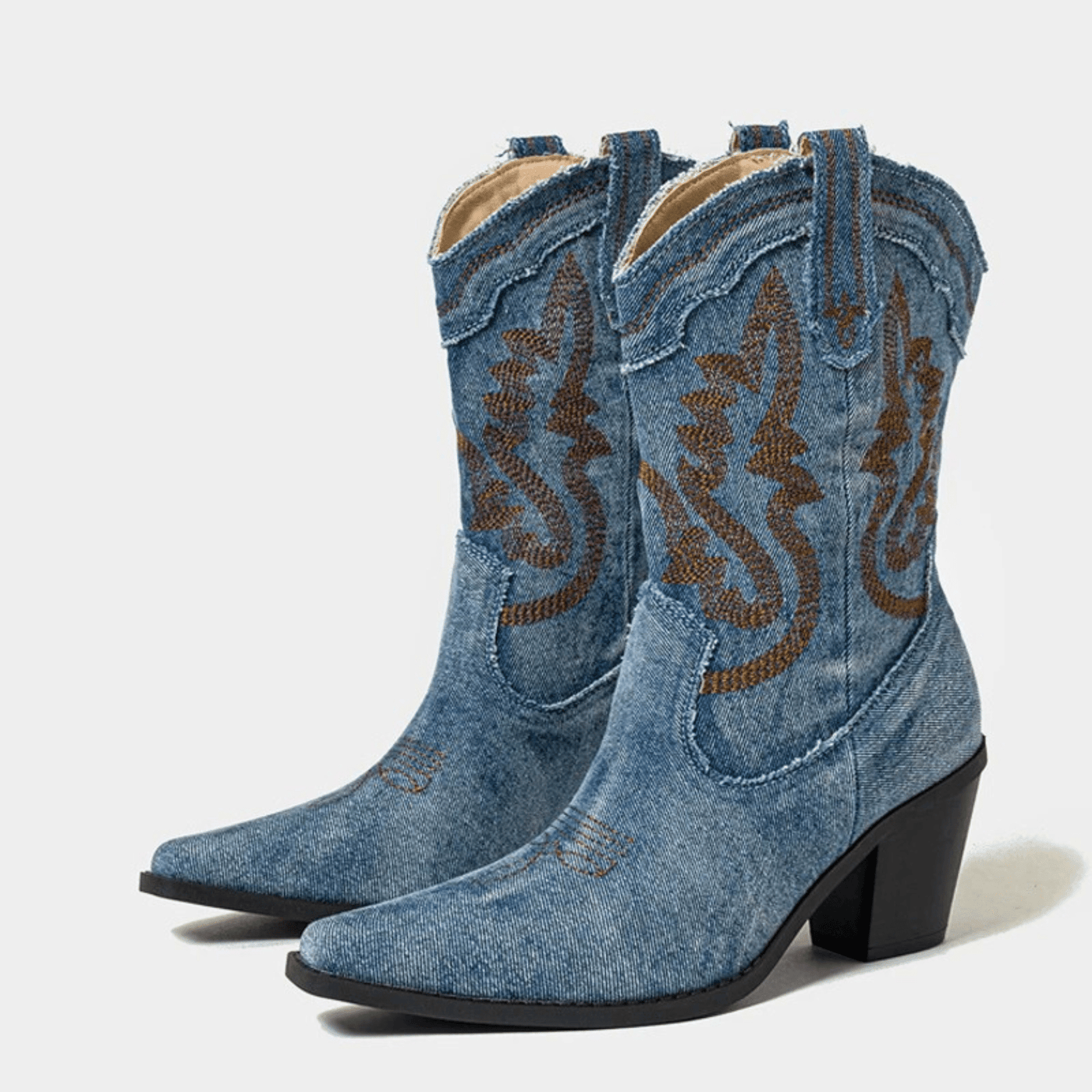 Orlaith - Denim Ankle Boots