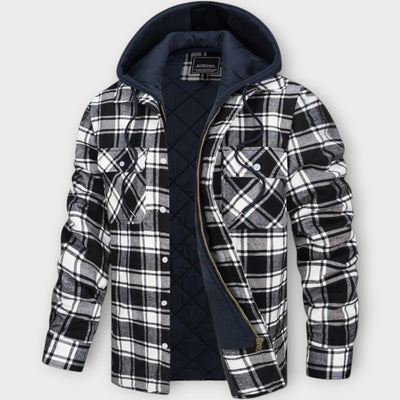 Cooper – Quilted Check Jacket with Hood