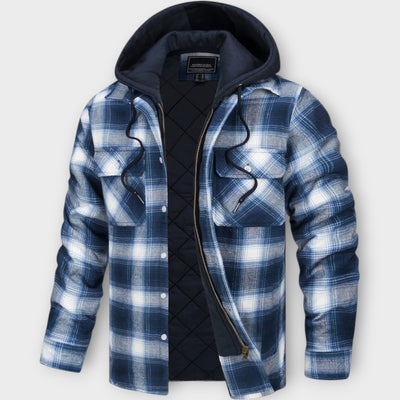Cooper – Quilted Check Jacket with Hood